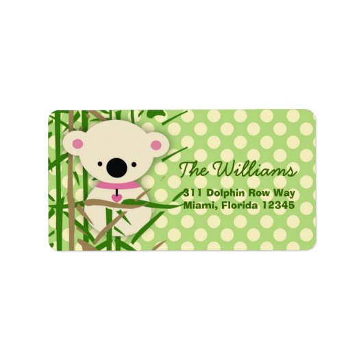 LGC | Koala Kutie Etiket (Voorkant)