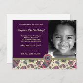 LGC | Paars van Zoete Paisley Kaart (Voorkant / Achterkant)