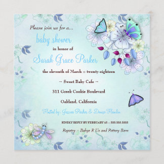 LGC | Tuinblauw Baby shower Kaart