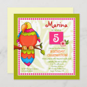 LGC | Uitnodiging voor tropische papegaaiachtigen (Voorkant / Achterkant)