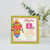 LGC | Uitnodiging voor tropische papegaaiachtigen (Staand voorkant)