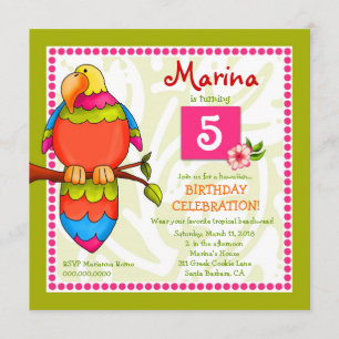 LGC Uitnodiging voor tropische papegaaiachtigen