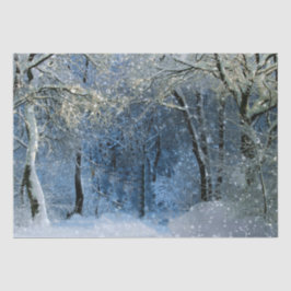 Lge Winter Wonderland Magical Glittery Snow Tissuepapier