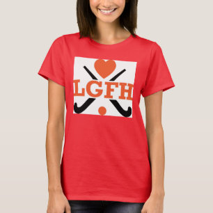 LGHS Field Hockey Heart burnout spure t-shirt