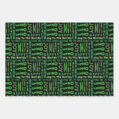 LGM in een kerstcadeautje met een kerstcadeautje Inpakpapier Vel (Voorkant 3)