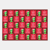 LGM in een kerstcadeautje met een kerstcadeautje Inpakpapier Vel (Voorkant 2)