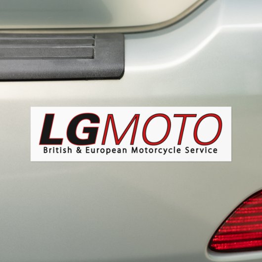 LGmoto-Bumpersticker Bumpersticker (Op auto)