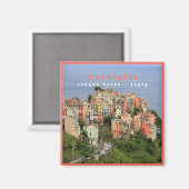 LGR001 CORNIGLIA - Cinque Terre - Fridge Magnet (Voorkant / Achterkant)