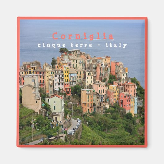 LGR001 CORNIGLIA - Cinque Terre - Fridge Magnet (Voorkant)