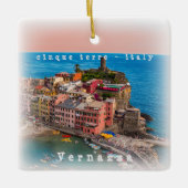 LGR002 VERNAZZA, Cinque Terre, Italië Keramisch Ornament (Voorkant)