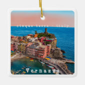 LGR002 VERNAZZA, Cinque Terre, Italië Keramisch Ornament (Voorkant)