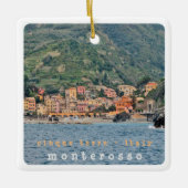 LGR006 MONTEROSSO, Cinque Terre, Italië, Keramisch Ornament (Voorkant)