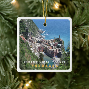 LGR007 VERNAZZA, Cinque Terre, Italië, Keramisch Ornament