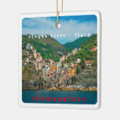 LGR010 RIOMAGGIORE, Cinque Terre, Italië, Keramisch Ornament (Links)
