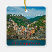 LGR010 RIOMAGGIORE, Cinque Terre, Italië, Keramisch Ornament (Voorkant)