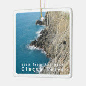 LGR013 CINQUE TERRE, Uitzicht, Italië, Keramisch Ornament (Links)