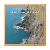 LGR013 CINQUE TERRE - Uitzicht vanuit de lucht - I Tegeltje (Voorkant)