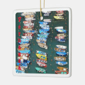 LGR016 VERNAZZA, Haven, Cinque Terre, Keramisch Ornament (Links)