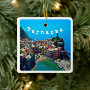 LGR022 VERNAZZA - Cinque Terre - Ligurië Keramisch Ornament