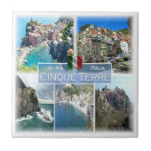 LGR040 CINQUE TERRE, Mozaïek, Italië, Tegeltje (Voorkant)