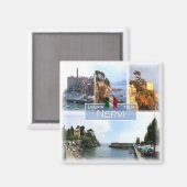 LGR042 NERVI, Mozaïek, Ligurië, Italië, Koelkast Magneet (Voorkant / Achterkant)