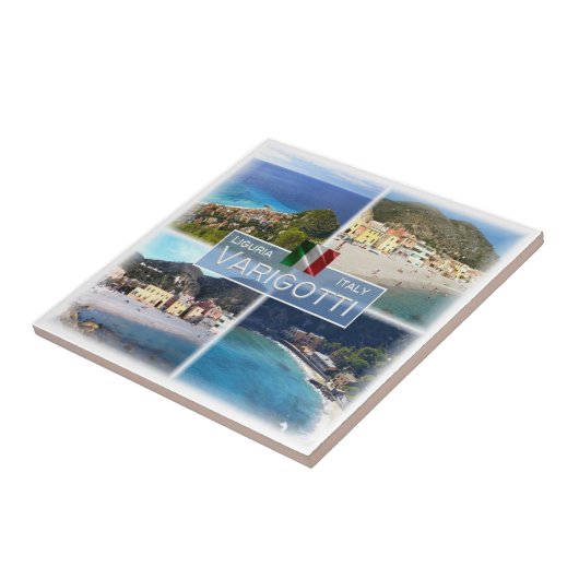 LGR051 VARIGOTTI, Mozaïek, Ligurië, Italië, Tegeltje (Zijkant)