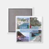 LGR059 MONTEROSSO - Mozaïek - Italië - Fridge Magneet (Voorkant / Achterkant)