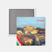 LGR078 SAVONA - Ligurië - Italië - Fridge Magneet (Voorkant / Achterkant)