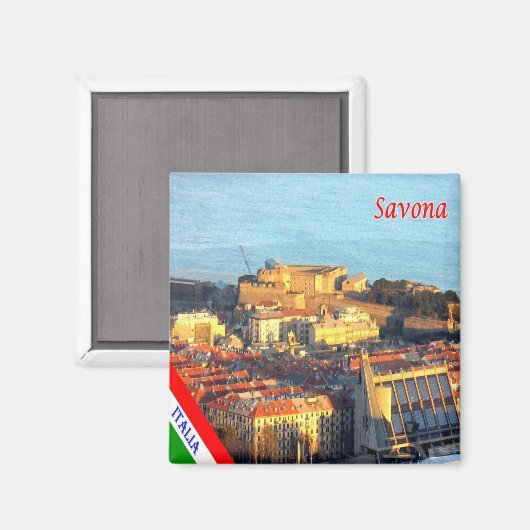 LGR078 SAVONA - Ligurië - Italië - Fridge Magneet (Voorkant / Achterkant)