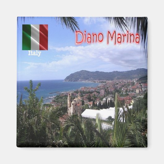 LGR090 DIANO MARINA, Ligurië, Italië, Koelkast Magneet (Voorkant)
