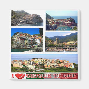 LGR104 CINQUE TERRE I Love - Italy - Fridge Magneet