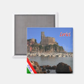 LGR126 LERICI, Ligurië, Italië, Koelkast Magneet (Voorkant / Achterkant)