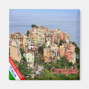 LGR136 CORNIGLIA Cinque Terre, Italië, Koelkast Magneet