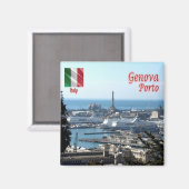 LGR150 GENOA PORT, Liguria, Italië, Fridge Magneet (Voorkant / Achterkant)