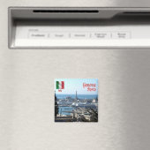 LGR150 GENOA PORT, Liguria, Italië, Fridge Magneet (Insitu (Vaatwasser))