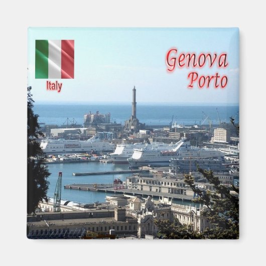 LGR150 GENOA PORT, Liguria, Italië, Fridge Magneet (Voorkant)