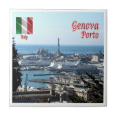 LGR150 GENOA PORT, Liguria, Italië; Tegeltje (Voorkant)