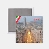 LGR161 GENUA, Brigata Liguria, Italië, Koelkast Magneet (Voorkant / Achterkant)