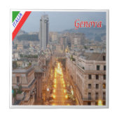 LGR163 GENUA, Brigata Liguria, Italië Tegeltje (Voorkant)