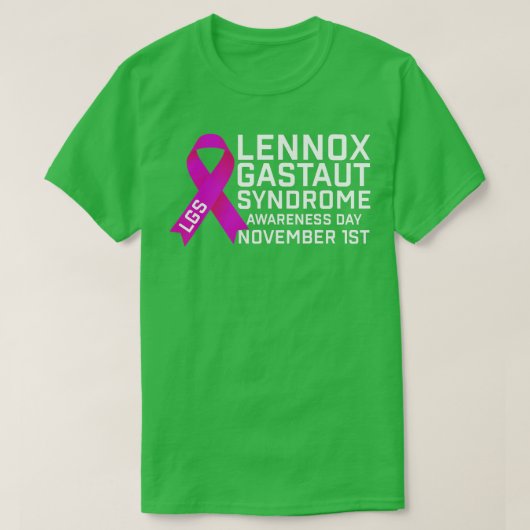 LGS Awareness Day Lennox Gastaut Syndrome Awarenes T-shirt (Design voorkant)