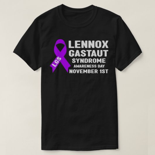 LGS Awareness Month, Lennox Gastaut Syndrome Aware T-shirt (Design voorkant)