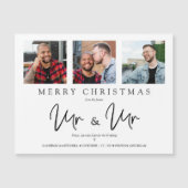 LGTB Gay Whimsical MR & MR Christmas Wedding Photo (Voorkant)
