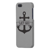 lgw ankerlicht grijs hoesje iPhone 5 (Achterkant Links)