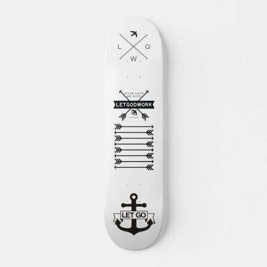 LGW Tri-Logo Skateboard (Voorkant)