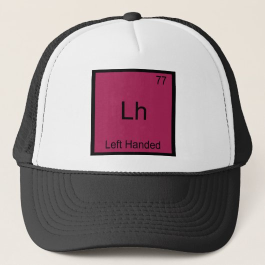 Lh - Linkshandig Grappig Element Chemie Symbool T Trucker Pet (Voorkant)