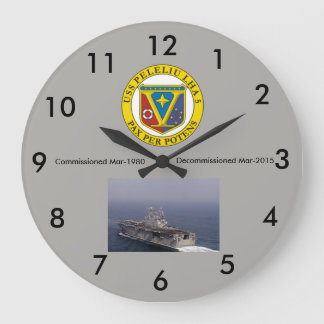 LHA-5 USS Peleliu wall clock Grote Klok
