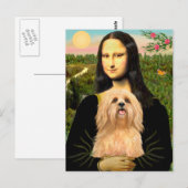 Lhasa Apso 9 - Mona Lisa Briefkaart (Voorkant / Achterkant)