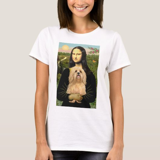 Lhasa Apso 9 - Mona Lisa T-shirt (Voorkant)