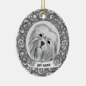 Lhasa Apso Aandenken sieraad Keramisch Ornament (Rechts)