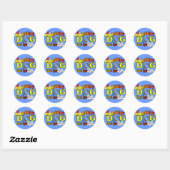 Lhasa Apso Agility Gifts Ronde Sticker (Vel)